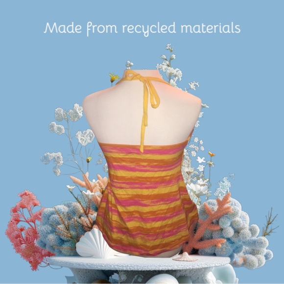 Beautiful SO brand halter pink and yellow xl - Picture 4 of 6